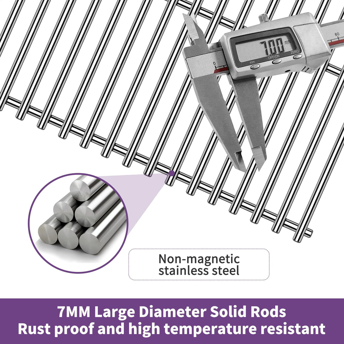 Boloda 21.75-inch grid for Traeger Pro 22—fits with heat resistance.