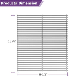 Boloda 21.75-inch grid for Traeger Pro 575—dimensions shown for exact replacement.