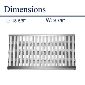Boloda ceramic rod tray highlights a durable heat source area for consistent grilling.