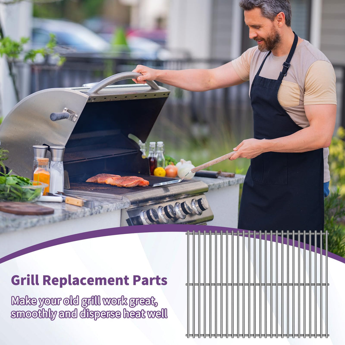 Boloda grid replacement for Traeger Pro—easy installation, like-new grill.
