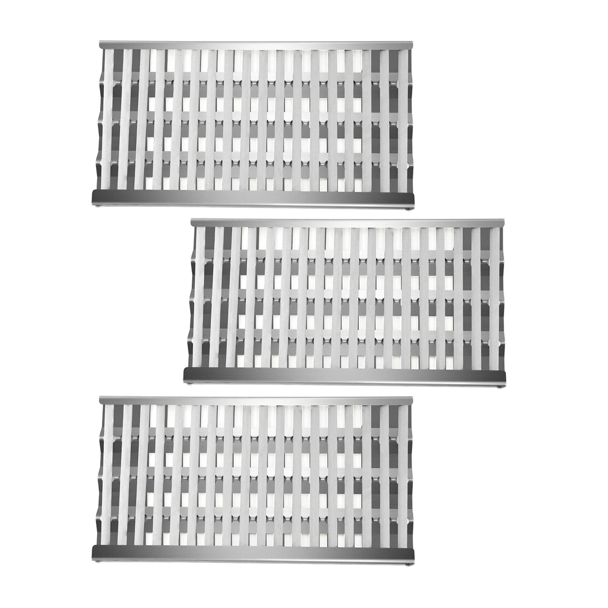 Boloda heat plate shield deflector on a DCS grill aids even heat distribution and protection.