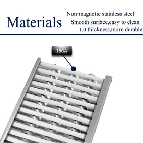 Boloda stainless steel burner cover protects burners with a clean grill look.