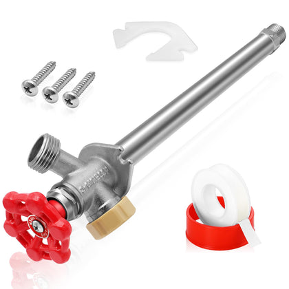 Boltigen 12inch anti-siphon frost-free sillcock valve exterior view showing backflow protection