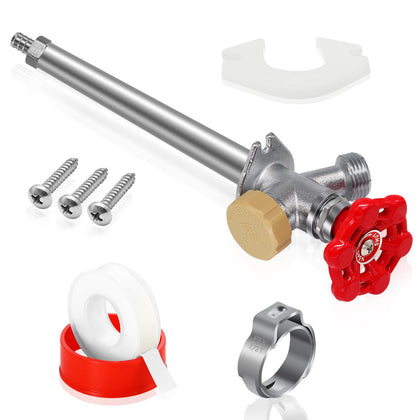 Boltigen 12inch Freeze Proof Outdoor Faucet demonstrates frost protection for winter use.