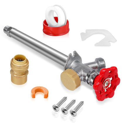 Boltigen 8-inch anti-siphon sillcock in frost-free design for reliable outdoor water access.