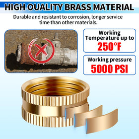 Boltigen brass and plastic construction offers outdoor durability
