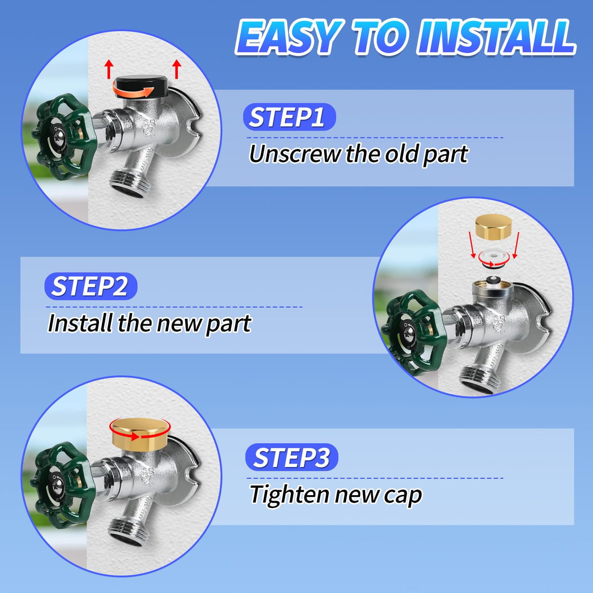 Boltigen compatibility with frost free sillcock valves ensures seamless replacement