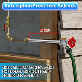 Boltigen Hose Bibb 3/4 GHT outlet for easy hose attachment.
