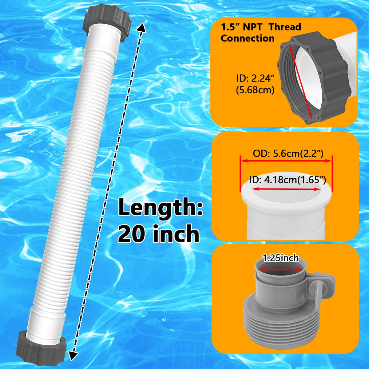 Boltigen hose ends use thread nuts for tool-free installation.