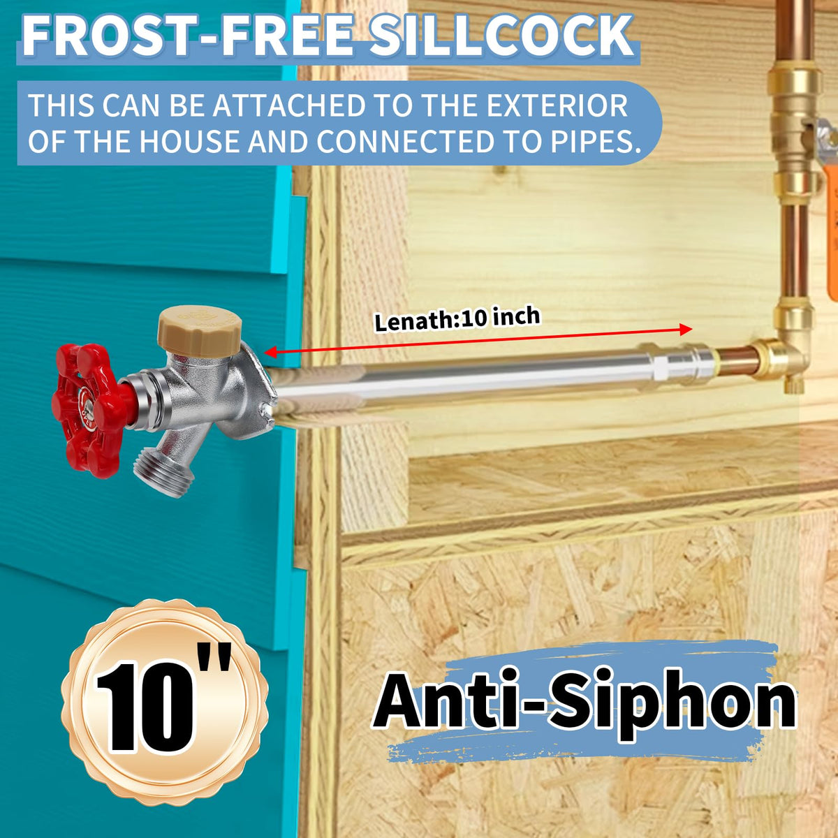Boltigen lead-free brass faucet safe for potable water use.
