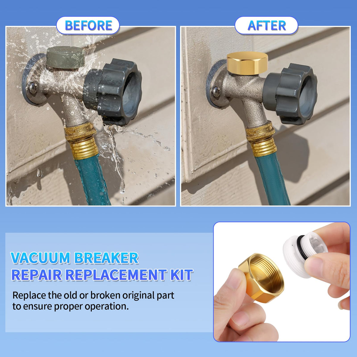 Boltigen leak prevention for outdoor faucets supports reliable garden water flow