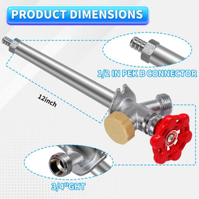 Boltigen Pex end connection enables quick, secure installation.
