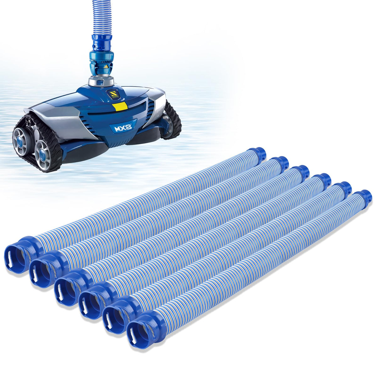 Boltigen pool cleaner hose 39-inch extends reach for Zodiac MX6 MX8.