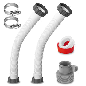 Boltigen pool hose 20in enabling flexible pump placement and steady water flow.