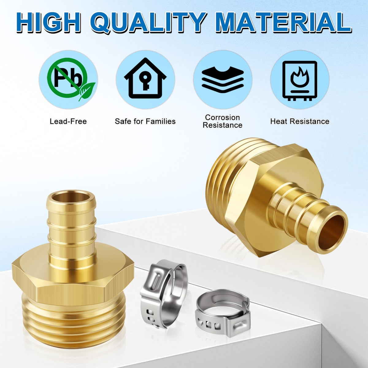 Boltigen stainless steel clamps ensure secure sealing during garden hose tasks.