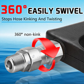 Boltigen stainless steel pressure-washer connector resists corrosion for durable performance.