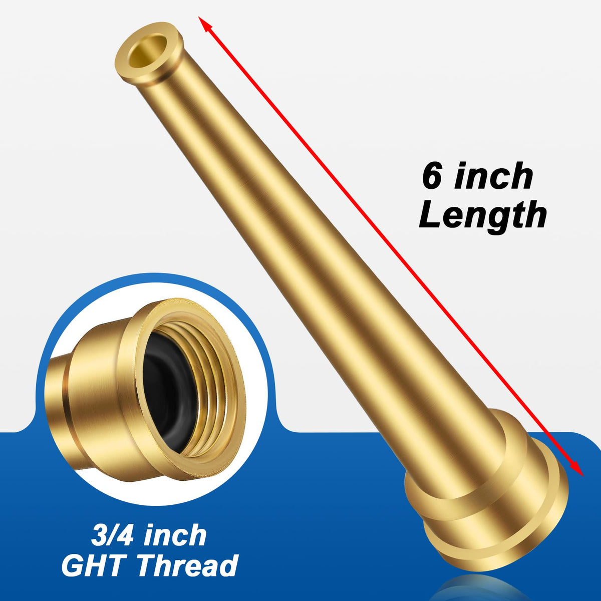 Boltigen sweeper nozzle aids debris removal from roads, sidewalks, and patios.