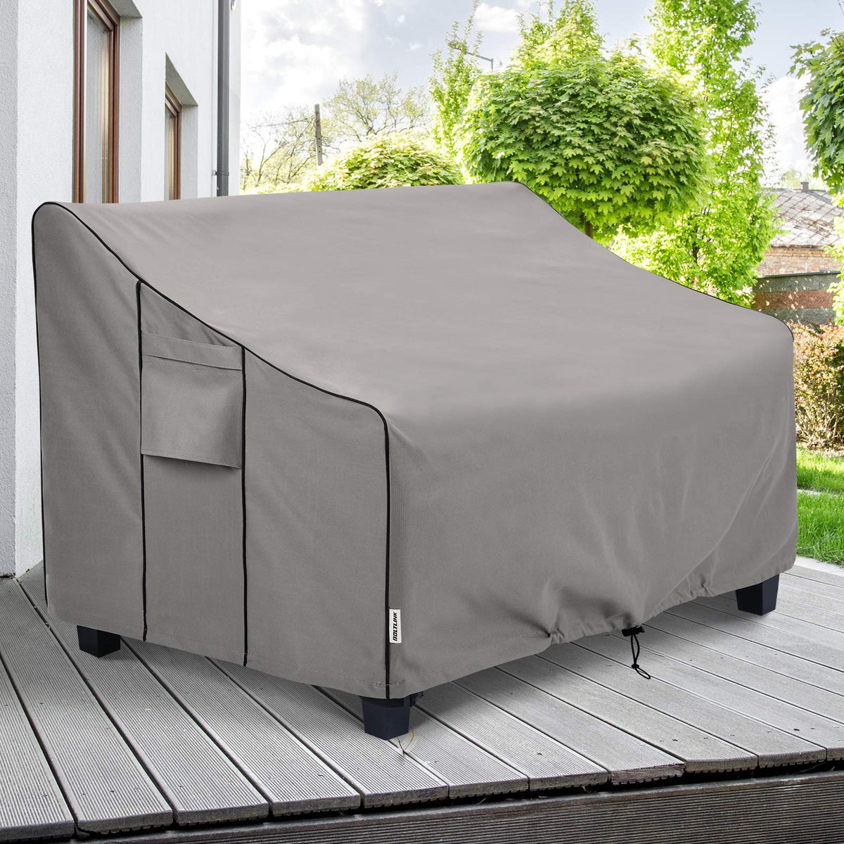 Boltlink padded handles for easy removal of the cover