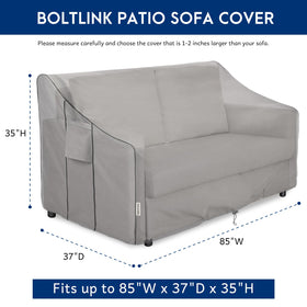 Boltlink waterproof 600D Oxford fabric guards against snow and stains.
