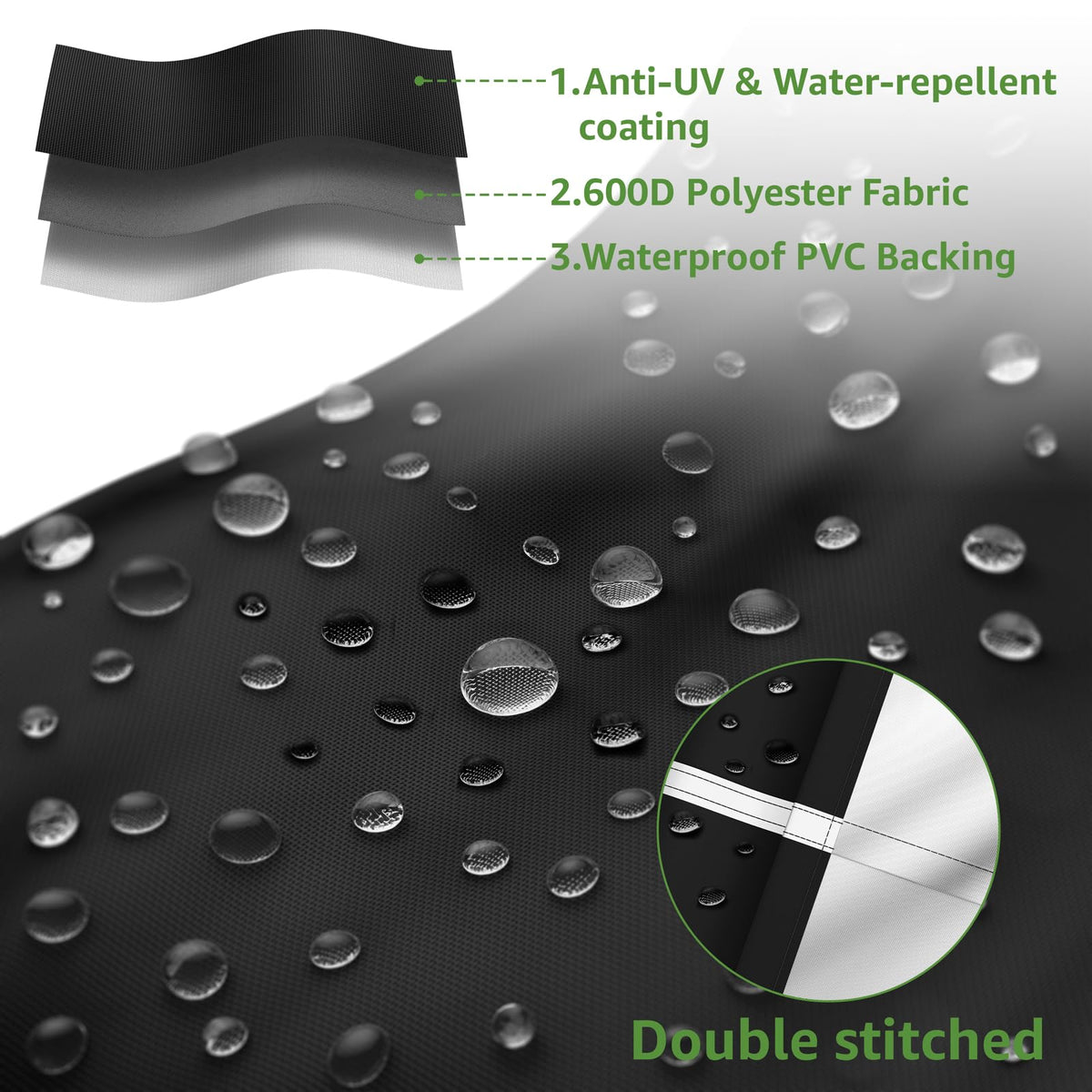 BOLUO UV fade-resistant material helps maintain color over seasons.