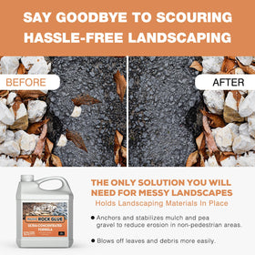 Bolutdif mulch glue application side view illustrates precise placement and bonding potential.