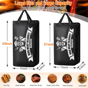 Bolycen blanket compatible with all smoker types for versatile use.