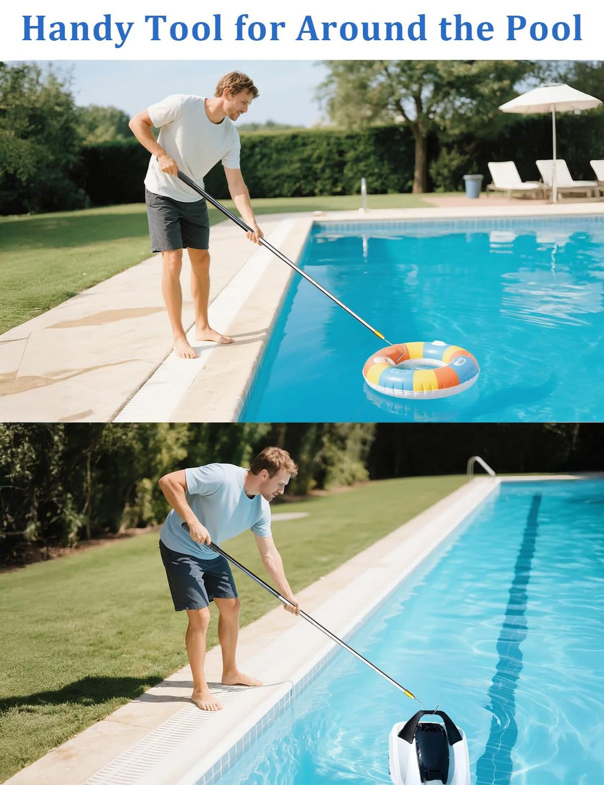 Bomis universal pool accessory for skimmer-related tasks