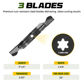 Bomusou 3 blades 18 inches for even, clean cuts