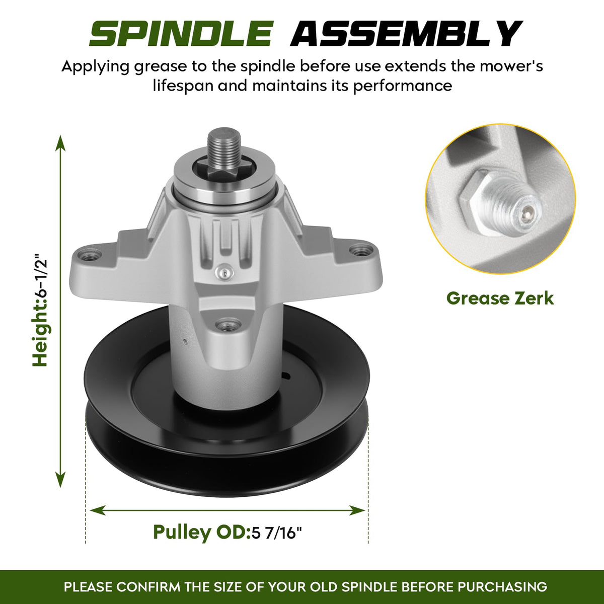 Bomusou 3-idler pulleys maintain belt tension for smooth mowing