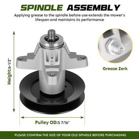 Bomusou 3-idler pulleys maintain belt tension for smooth mowing