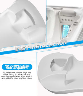 Bonbo 77228 neck pillow easy installation for DIY spa upgrades.