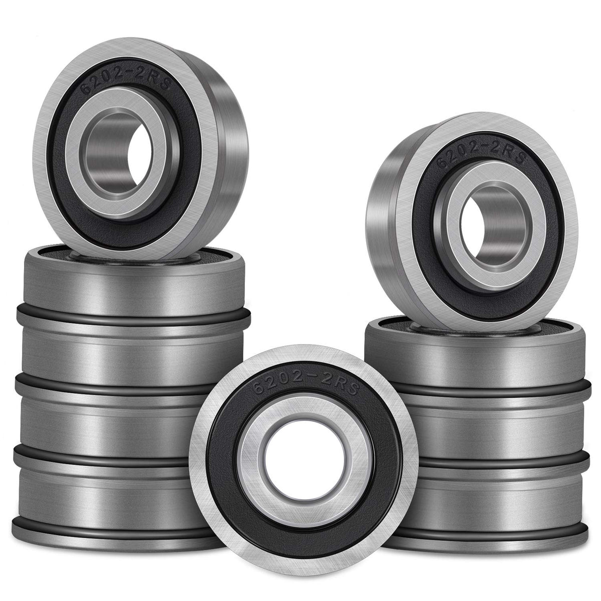 Bonbo flanged ball bearing with 5/8in bore and 1-3/8in OD for smooth lawn mower rotation.