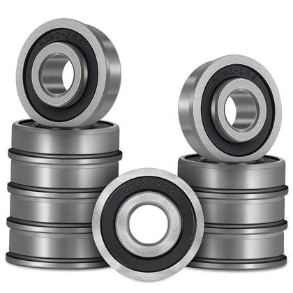 Bonbo flanged ball bearing with 5/8in bore and 1-3/8in OD for smooth lawn mower rotation.