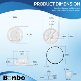 Bonbo rust resistant and deformation resistant materials support long life.