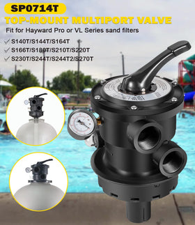 Bonbo SP0714T backwash position on VariFlo valve enables maintenance.