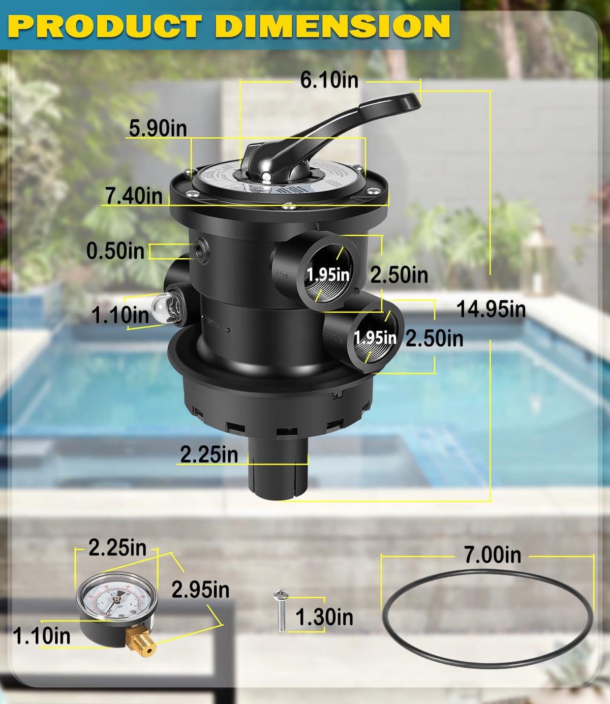 Bonbo SP0714T closed position locks valve during service.