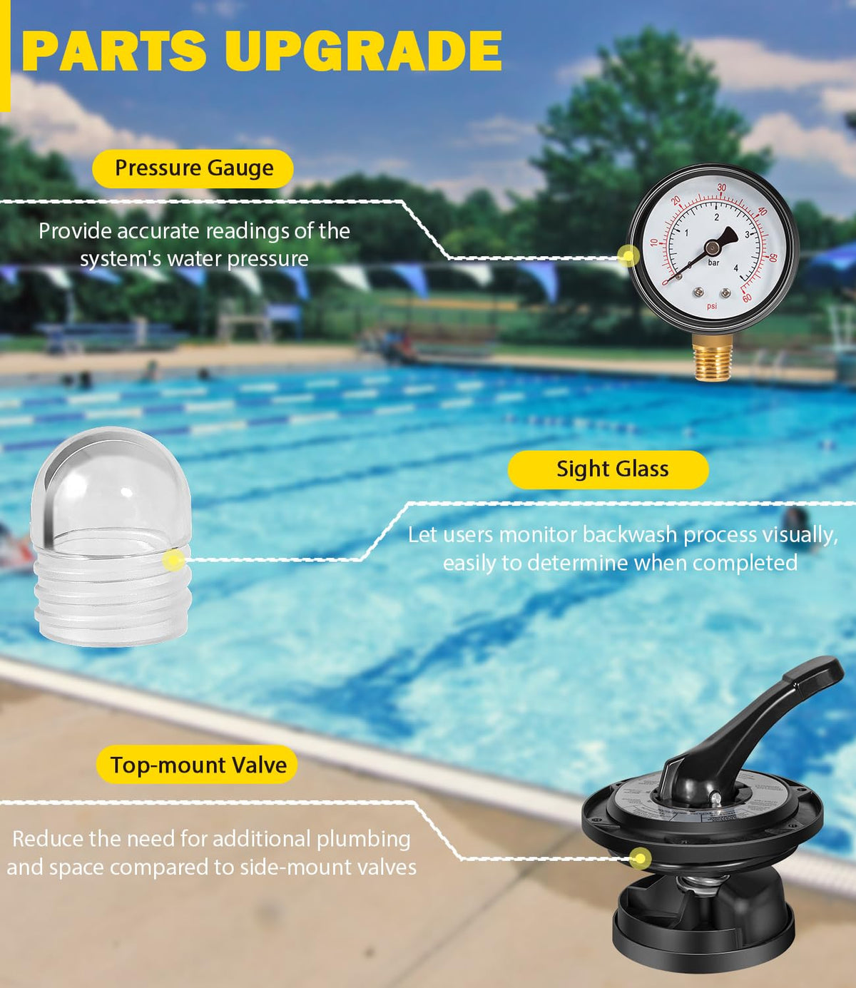 Bonbo SP0714T filter position supports continuous sand filtration.