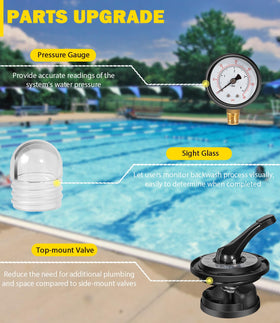 Bonbo SP0714T filter position supports continuous sand filtration.