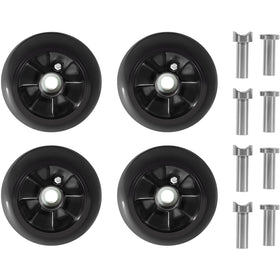 Bonbo turf-friendly anti-scalp design maintains deck height.