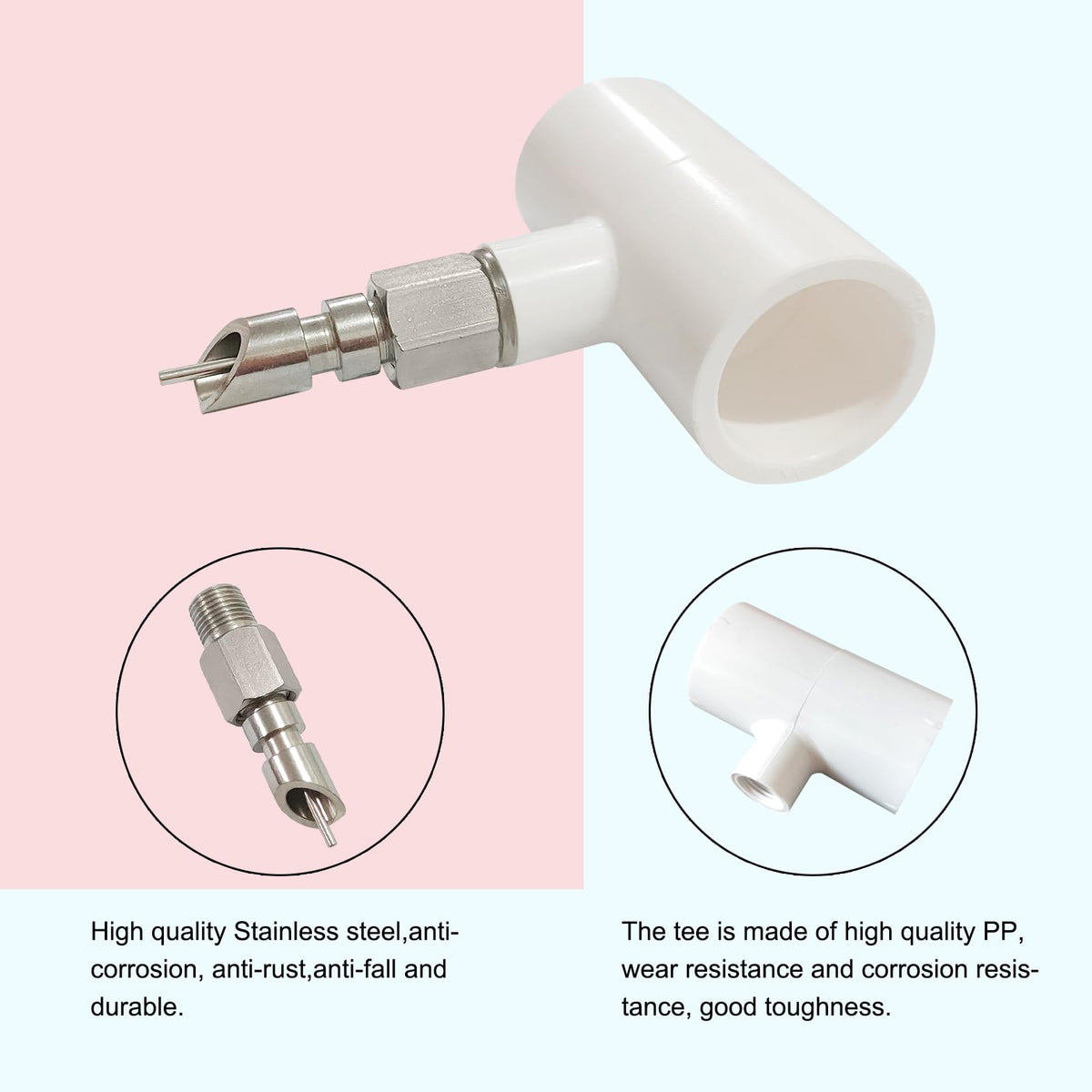 Bonchoice rust-resistant stainless steel nipples in use with small rodents.