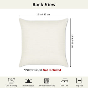 Bonhause green leaves pillow cover for living room or outdoor seating.