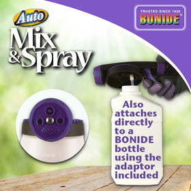 Bonide Auto Mix & Spray offers 14 settings and 4 spray patterns for versatile use.