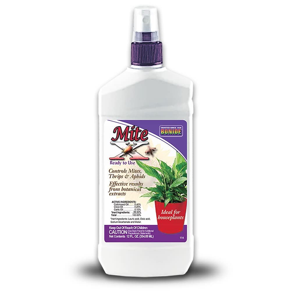 Bonide Captain Jack's Mite-X bottle ready-to-use spray for indoor and outdoor houseplants.