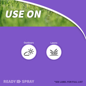 Bonide Liquid Weed and Feed applied to turf to control common lawn weeds.