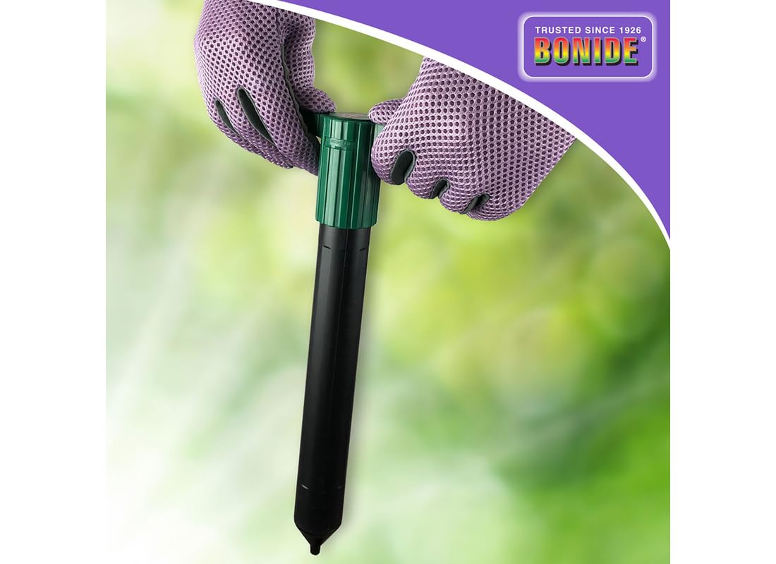 Bonide MoleMax Spike night usage demonstrates nocturnal deterrence in gardens.