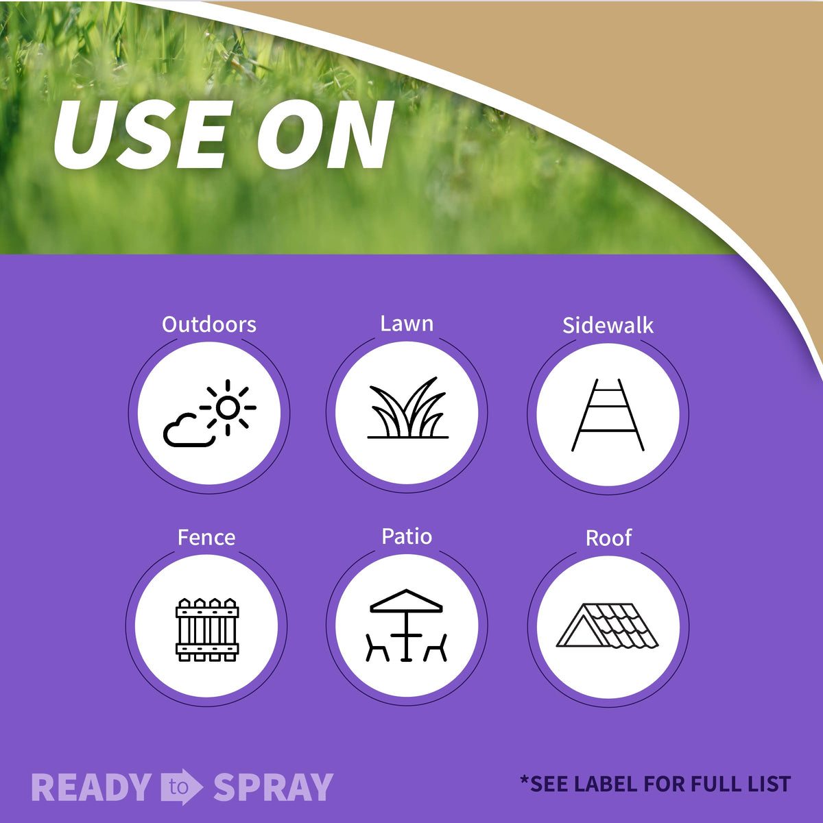 Bonide MossMax spray in action on lawn to kill moss