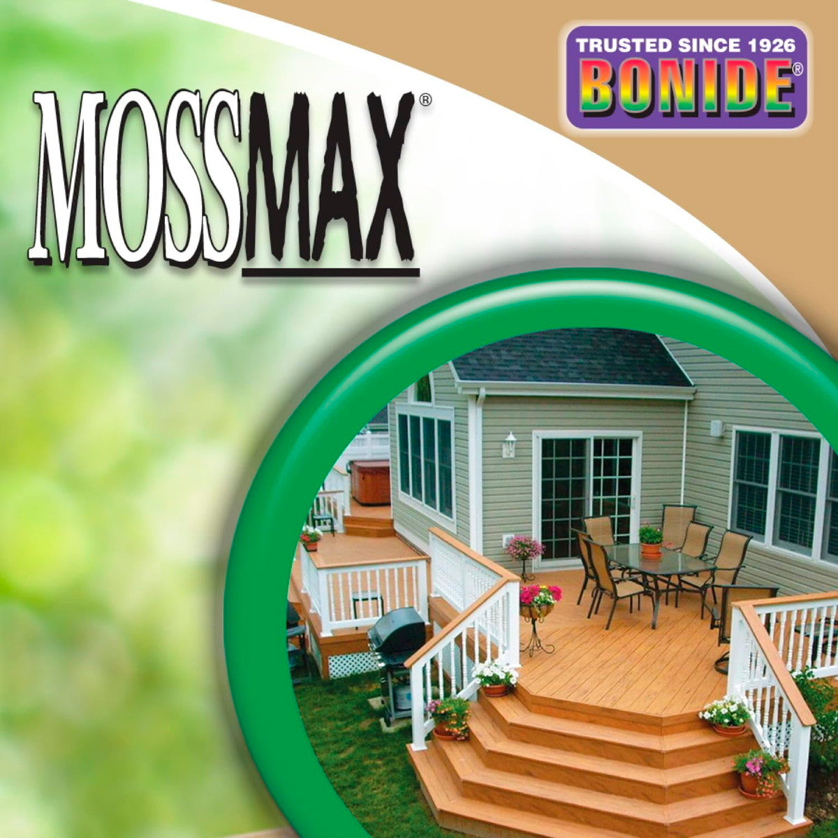 Rapid moss and algae control with MossMax on outdoor areas