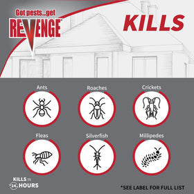Duster targets cracks and crevices for thorough coverage with REVENGE granules.