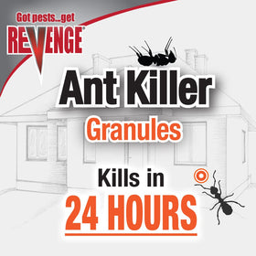 Watering in granules after application activates protection around exterior.