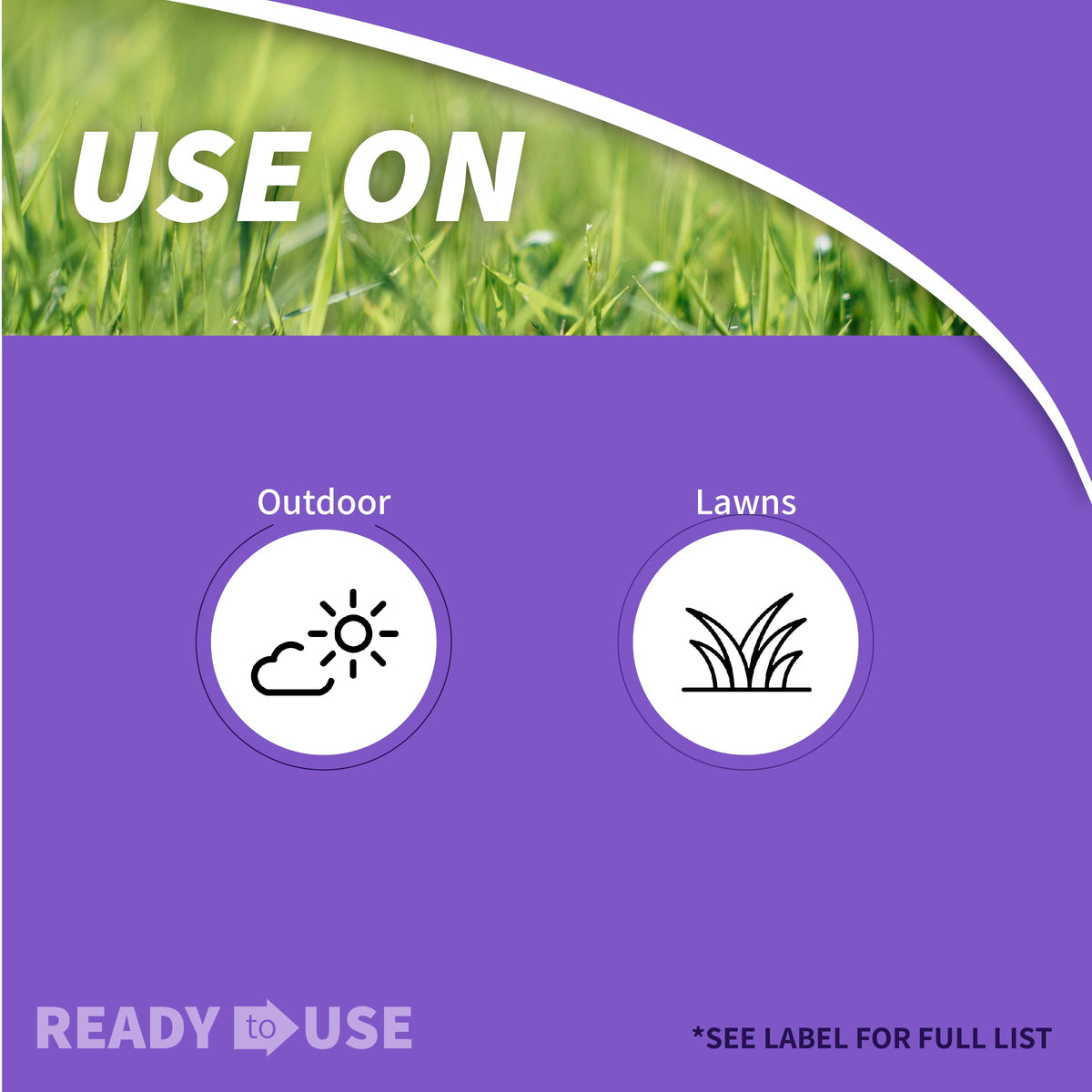 Close-up of weeds treated by Bonide Weed Beater Ultra showing rapid kill.
